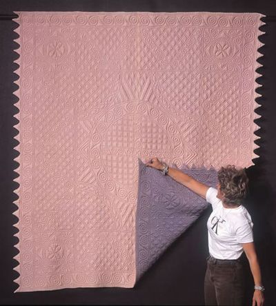 Whole cloth quilt